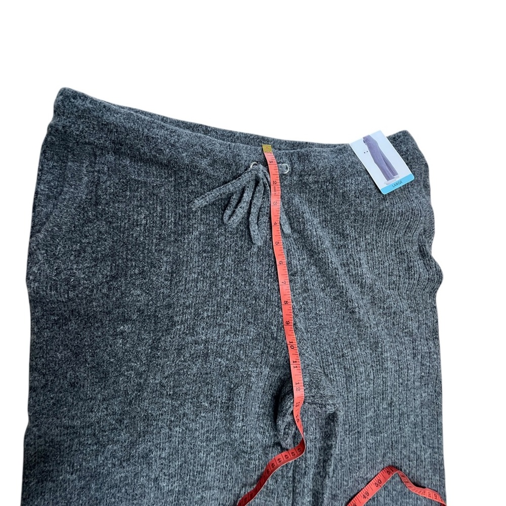 DKNY JOGGERS WOMENS SIZE LARGE HEATHERED GREY CASUAL PANTS CASHMERE BLEND - Picture 7 of 12
